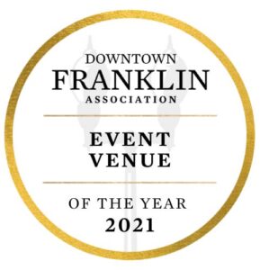 Downtown Franklin Association award for Best Event Venue 2021